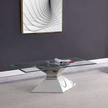 Load image into Gallery viewer, Jenny - Glass Top Stainless Steel Coffee Table - Chrome