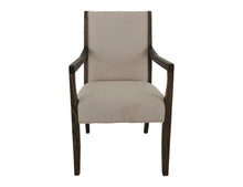 Load image into Gallery viewer, Black Verona - Upholstered Dining Armchair - Ivory