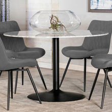 Load image into Gallery viewer, Bartole - Round Italian Marble Top Dining Table - White