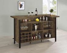 Load image into Gallery viewer, Bellemore - Freestanding Home Bar Wine Cabinet - Rustic Oak