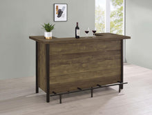 Load image into Gallery viewer, Bellemore - Freestanding Home Bar Wine Cabinet - Rustic Oak