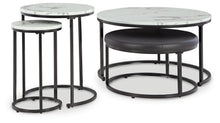 Load image into Gallery viewer, Jusmour - Black / White - Occasional Nesting Table (Set of 4)