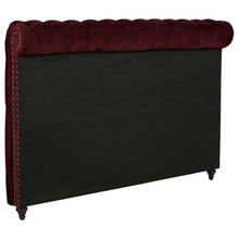 Load image into Gallery viewer, Devon - Upholstered Eastern King Headboard - Wine Red