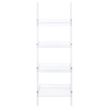 Load image into Gallery viewer, Amaturo - 4-Shelf Acrylic Ladder Bookshelf - Clear