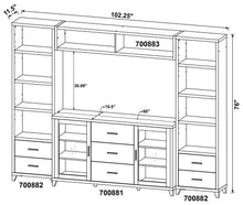 Load image into Gallery viewer, Lewes - 4 Piece TV Entertainment Center - Cappuccino