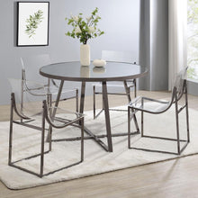 Load image into Gallery viewer, Jillian - 5 Piece Round Mirror Top Dining Set - Black Nickel