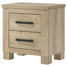 Load image into Gallery viewer, Oakglen - 2-Drawer Nightstand Bedside Table - Weathered Oak