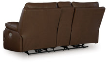 Load image into Gallery viewer, Vonryan - Tobacco - Power Reclining Loveseat With Console / Adj Headrest