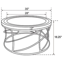 Load image into Gallery viewer, Elise - Round Mirror Top Stainless Steel Coffee Table - Gold