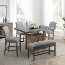Load image into Gallery viewer, Grayson - Counter Dining Set - Distressed Wood Base