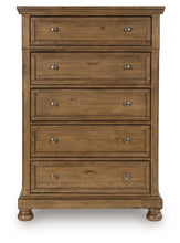 Load image into Gallery viewer, Feddinger - Medium Brown - Five Drawer Chest