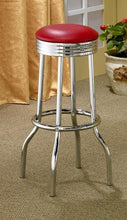 Load image into Gallery viewer, Retro - Upholstered Metal Swivel Bar Stool (Set of 2)