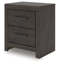 Load image into Gallery viewer, Prendonea - Charcoal - Two Drawer Night Stand