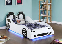 Load image into Gallery viewer, Cruiser - Wood LED Race Car Bed And 7&quot; Mattress