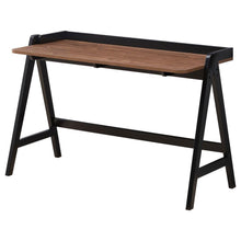 Load image into Gallery viewer, Raul - Writing Desk With USB Ports - Walnut And Black