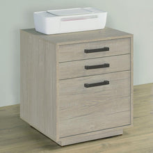 Load image into Gallery viewer, Loomis - 3-Drawer Home Office File Cabinet - Whitewashed Gray