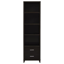 Load image into Gallery viewer, Lewes - 4-Shelf Engineered Wood Media Tower - Cappuccino