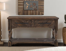 Load image into Gallery viewer, Dutton - Console / Sofa Table - Caramel Brown