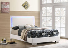 Load image into Gallery viewer, Felicity - Wood LED Panel Bed