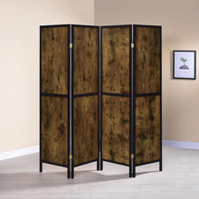 Load image into Gallery viewer, Deepika - 4-Panel Room Divider Folding Screen - Rustic Nutmeg