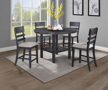 Load image into Gallery viewer, Guthrie - 5 Piece Counter Dining Room Set - Charcoal / Gray