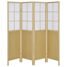 Load image into Gallery viewer, Edwards - 4-Panel Room Divider Folding Shoji Screen - Natural
