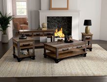 Load image into Gallery viewer, Loft Brown - Sofa Table With 2 Drawers - Two Tone Gray / Brown