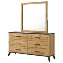Load image into Gallery viewer, Kaywood - 6-Drawer Dresser And Mirror - Natural Pine
