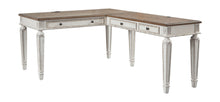Load image into Gallery viewer, Realyn - White / Brown - Home Office L Shaped Desk