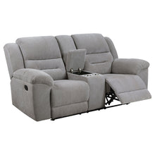 Load image into Gallery viewer, Gilson - Chenille Upholstered Reclining Loveseat - Gray