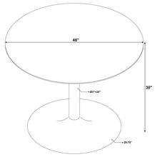 Load image into Gallery viewer, Bartole - Round Italian Marble Top Dining Table - White