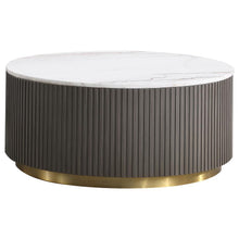 Load image into Gallery viewer, Jason - Round Marble Coffee Table Set