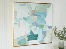 Load image into Gallery viewer, Wynburn - White / Blue / Green - Wall Art