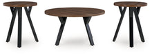 Load image into Gallery viewer, Elbrynn - Brown / Black - Occasional Table Set (Set of 3)