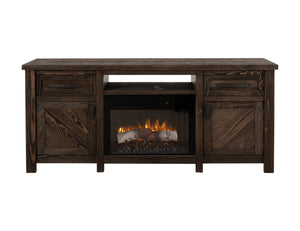 Dutton - TV Stand For Electric Fireplace - Rookwood Brown