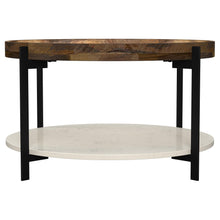 Load image into Gallery viewer, Adhvik - Round Table With Marble Shelf