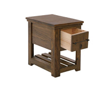 Load image into Gallery viewer, Walnut - 1 Drawer Chairside Table
