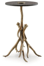 Load image into Gallery viewer, Lemkins - Black / Antique Gold Finish - Accent Table