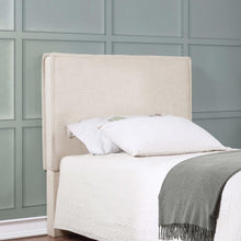 Load image into Gallery viewer, Izzy - Upholstered Twin Panel Headboard - Sand