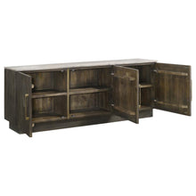 Load image into Gallery viewer, Dennis - 3 Door Marble Top Sideboard Buffet - Tobacco Gray