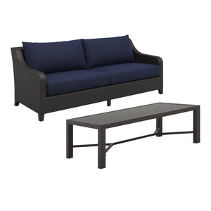 Skye - 2 Piece Sofa And Slat Top Coffee Table Set