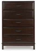 Load image into Gallery viewer, Vanmore - Dark Brown - Five Drawer Chest
