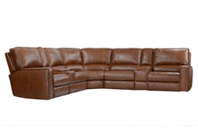 Load image into Gallery viewer, Rockford - 7 Piece Modular Power Reclining Sectional With Power Adjustable Headrests - Verona Saddle