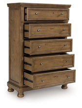 Load image into Gallery viewer, Feddinger - Medium Brown - Five Drawer Chest