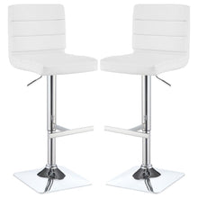 Load image into Gallery viewer, Bianca - Square Upholstered Adjustable Bar Stools (Set of 2)