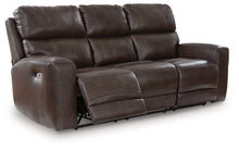 Load image into Gallery viewer, Crossplex - Smoke - Power Recline Sofa With Adjustable Headrest