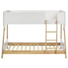 Load image into Gallery viewer, Wyatt - Wood Twin Over Twin Bunk Bed - White And Natural