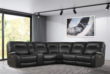 Load image into Gallery viewer, Axel - 6 Modular Piece Power Reclining Sectional with Power Headrests and Entertainment Console