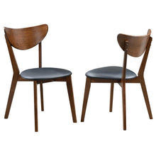 Load image into Gallery viewer, Jedda - Wood Dining Side Chair (Set of 2) - Dark Walnut And Black