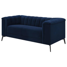 Load image into Gallery viewer, Chalet - Upholstered Tuxedo Arm Tufted Loveseat - Blue